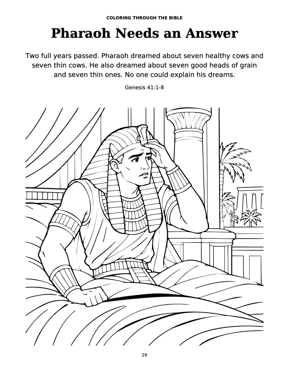 Bible Story Joseph Coloring Book
